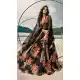 Black Color Organza Printed Designer Party Wear Lehenga Choli -794124662