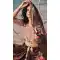 Brown Color Organza Printed Designer Party Wear Lehenga Choli -794124664
