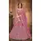 Hot Pink Color Net Embroidered Designer Bridal Party Wear Lehenga Coli -802124743