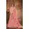 Blush Color Net Embroidered Designer Bridal Party Wear Lehenga Coli -802124749