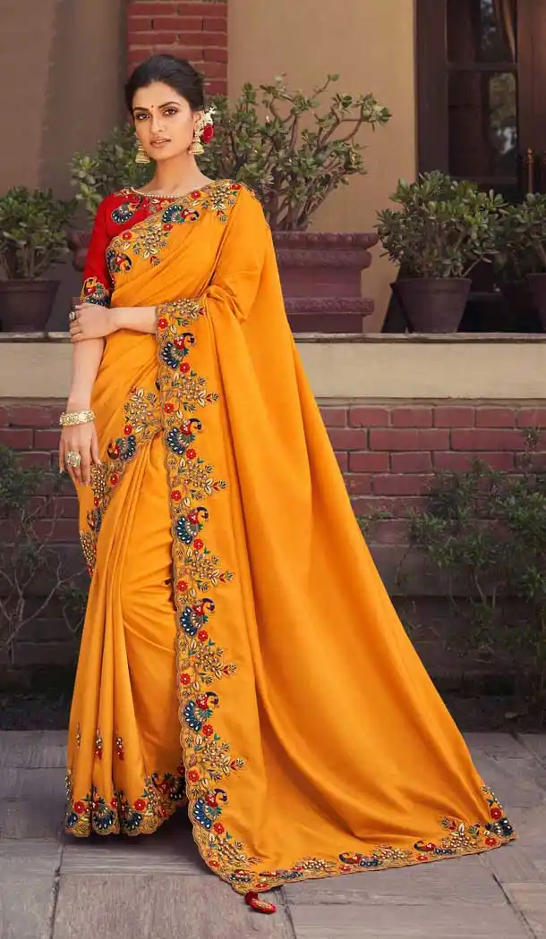 Masterd Color Fancy Fabric Designer Traditional Party Wear Saree -971126257