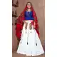 Ravishing White Color Tafeta Silk Designer Navratri Festive Special Lehenga Choli -1118127600