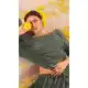 Khakhi Green Color Net Heavy Designer Bridal Wear Lehenga Choli -1088127331