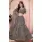 Dark Grey Color Soft Net Designer Festive Party Wear Lehenga Choli -1127127662