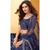 net ruffle bridal wear lehenga choli -1128127664