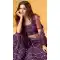 Brinjal Color Net Designer Bridal Wedding Wear Lehenga Choli -1128127666
