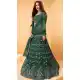 Green Color Net Designer Bridal Wedding Wear Lehenga Choli -1128127667