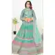 Aqua Color Heavy Georgette Designer Wedding Wear Lehenga Choli -1183128037