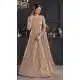 Beige Color Butterfly Net Designer Party Wear Indo Western Gown Suit -1209128309