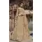 Cream Color Net Designer Bridal Wear Lehenga Choli -1211128324