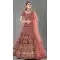 Fascinating Maroon Color Velvet Designer Bridal Wedding Wear Lehenga Choli -1214128365