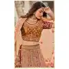 Exquisite Multi Color Markable Velvet Heavy Bridal Wedding Wear Lehenga Choli -1230128494