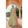 Pista Color Handloom Silk Heavy Designer Wedding Wear Lehenga Choli -1364129415