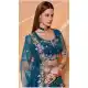 Blue Color Net Heavy Designer Party Wear Plus Size Lehenga Choli -1465130114