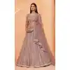 Beige Color Net Heavy Designer Party Wear Plus Size Lehenga Choli -1465130115