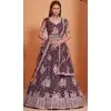 Purple Color Net Heavy Designer Party Wear Plus Size Lehenga Choli -1465130116