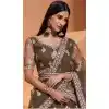 Mehendi Color Net Heavy Designer Party Wear Plus Size Lehenga Choli -1465130117