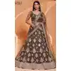 Mehendi Color Net Heavy Designer Party Wear Plus Size Lehenga Choli -1465130117