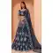 Cobalt Blue Color Net Heavy Designer Party Wear Plus Size Lehenga Choli -1465130118