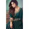 Blue Color Real Georgette Designer Pakistani Wear Aanarkali Suit -1492130437