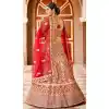 Ravishing Red Color Velvet Heavy Designer Bridal Wedding Lehenga Choli -1503130660