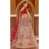 Engaging Maroon Color Velvet Heavy Designer Bridal Wedding Lehenga Choli -1503130662