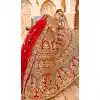 Charming Red Color Velvet Heavy Designer Bridal Wedding Lehenga Choli -1503130663