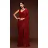 Chic Red Color Georgette Designer Party Wear Fancy Saree Blouse -1513130732