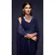 Midnight Blue Color Georgette Designer Party Wear Fancy Saree Blouse -1513130733