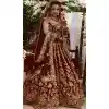 Marvelous Red Color Markable Velvet Designer Pakistani Style Lehenga Choli -1522130779