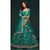 Aesthetic Green Color Art Silk Designer Traditional Wear Lehenga Choli -1643131719