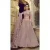 Baby Pink Color Soft Net Designer Sangeet Wear Lehenga Choli -1749132778