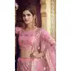 Hot Pink Color Soft Net Designer Sangeet Wear Lehenga Choli -1749132779