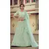 Mint Green Color Soft Net Designer Sangeet Wear Lehenga Choli -1749132783