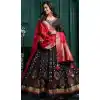 Black Color Tussar Silk Designer Party Wear Redymade Gown -1768132958