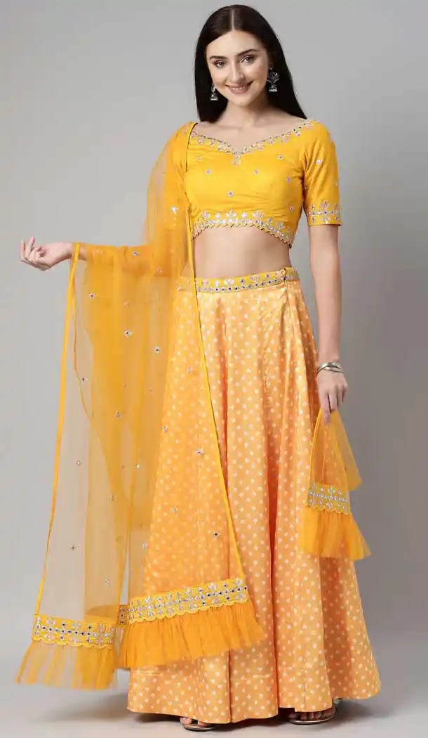 Pastel Orange Color Georgette Designer Heavy Festive Party Wear Lehenga Choli -1788133122
