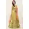 Aesthetic Lemon Color Net Wedding Sangeet Garba Wear Lehenga Choli -1790133167