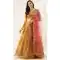 Fascinating Mustard Color Net Wedding Sangeet Garba Wear Lehenga Choli -1790133168