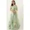 Aquamarine Color Net Wedding Sangeet Garba Wear Lehenga Choli -1790133178