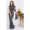 Grey Color Imported Silk Lycra Ready to Wear Fancy Party Wear Saree -1796133236
