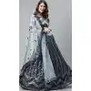 Grey Color Net Heavy Designer Party Wear Women Lehenga Choli -1798133271