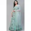 Turquoise Blue Color Net Heavy Designer Party Wear Women Lehenga Choli -1798133273