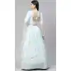 Sky Blue Color Georgette Heavy Designer Party Wear Women Lehenga Choli -1798133277
