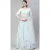 Sky Blue Color Georgette Heavy Designer Party Wear Women Lehenga Choli -1798133277