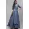 Engaging Grey Color Georgette Heavy Designer Bridal Wear Lehenga Choli -1815133444