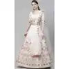 Off White Color Georgette Heavy Designer Bridal Wear Lehenga Choli -1815133453