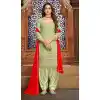 Pista Color Faux Georgette Casual Party Wear Patiyala Salwar Suit -1821133500