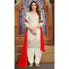 Off White Color Faux Georgette Casual Party Wear Patiyala Salwar Suit -1821133504