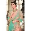Peach Color Net Heavy Embroidered Work Wedding Lehenga Choli -1859133942