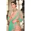 Peach Color Net Heavy Embroidered Work Wedding Lehenga Choli -1859133942